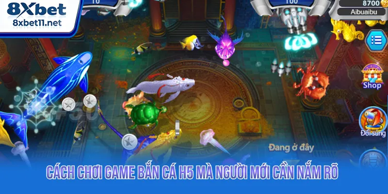 Người tham gia được chọn phòng chơi với mức đạn khác nhau