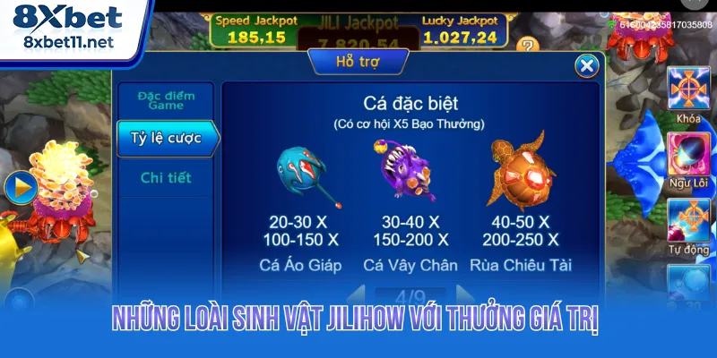 Bắn Cá Jili Jilihow: Săn Kho Báu Biển Hấp Dẫn Tại 8XBET 3 Cập nhật hệ số xu thưởng để kiểm soát ván đấu