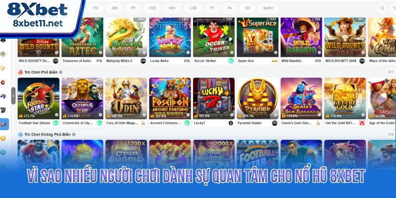Vì sao nhiều người chơi dành sự quan tâm cho nổ hũ 8XBET